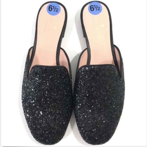 kate spade Shoes - Kate Spade New York Black Slip On Mule Shoes 6.5